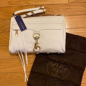 Rebecca Minkoff MAC crossbody bag Large white with gold hardware NEW with tags
